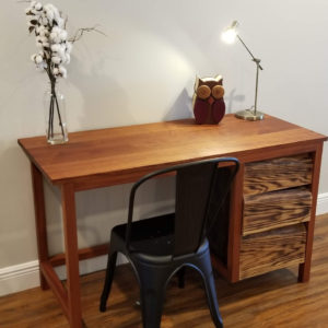 Mahogany and oak desk 1