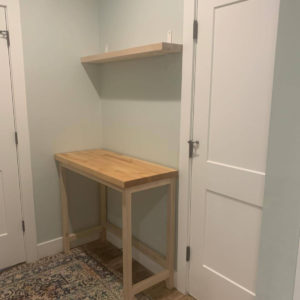 Small white oak workstation 2