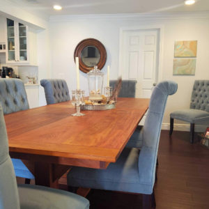 Large Dining Room table made of Brazilian Cherry