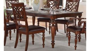 traditional wood dining room table